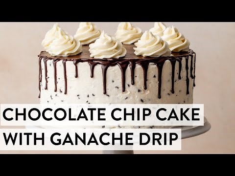 Chocolate Chip Cake with Ganache Drip | Sally's Baking