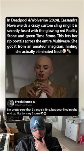 When filming Deadpool & Wolverine (2024), Emma Corrin find something