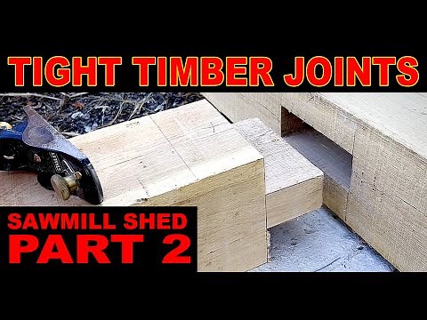 Building a Timber Frame Sawmill Shed (Part 2): Cutting the Mortise and Tenons
