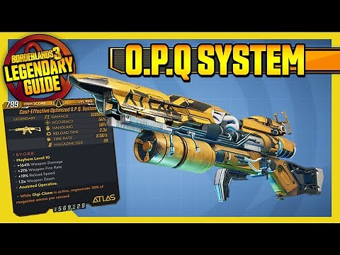 Borderlands 3 | O.P.Q. SYSTEM | Legendary Weapons Guide!!! Cartels
