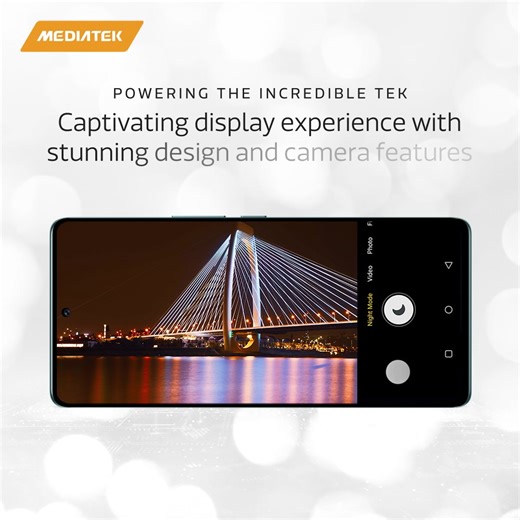 The MediaTek Dimensity 7050 powers superfast displays, smooth everyday gaming experiences with exceptional power-efficiency, and incredible camera enhancement to record and stream video that’s bright and sharp in all lighting conditions. To know more about this #IncredibleTek: https://www.mediatek.com/products/smartphones-2/mediatek-dimensity-7050 #MediaTek #PoweredByMediaTek #PoweringTheIncredibleTek #MediaTekDimensity7050 | MediaTek