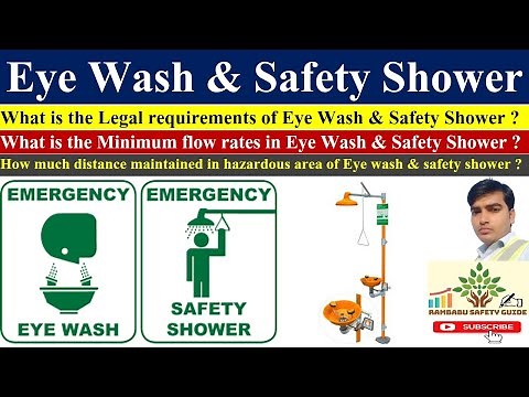 Safety shower ! Eyewash station ! How to use Safety Shower & Eyewash ! Basic Rules of Safety Shower