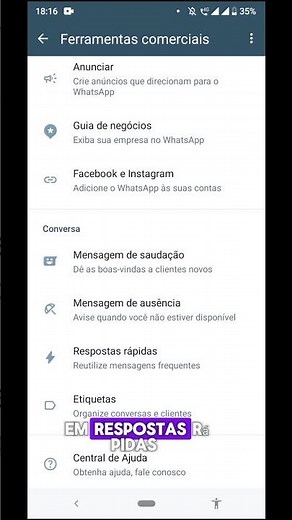 RESPOSTA RÁPIDA NO WHATSAPP BUSINESS COMO CRIAR