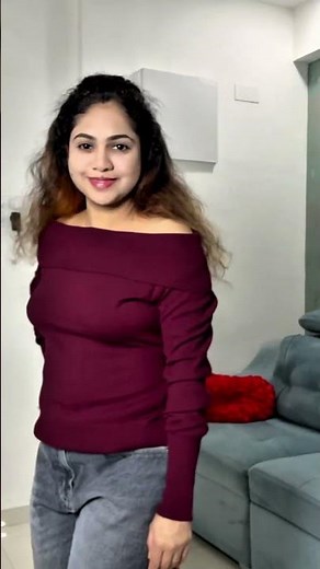❤️Off shoulder tshirt 💕Casual Summer Outfit#shorts #ytshorts #myntra
