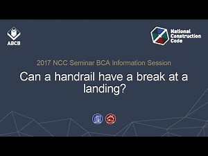 Can a handrail have a break at a landing?