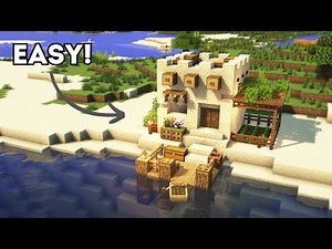 Minecraft Easy Beach House Tutorial ⚒️