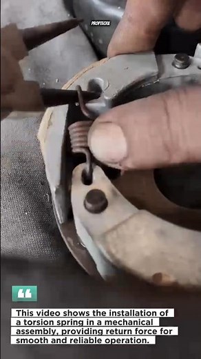 Precision Spring Installation #MechanicalRepair #Engineering #Workshop