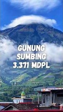 Mount Sumbing 3,371 meters above sea level