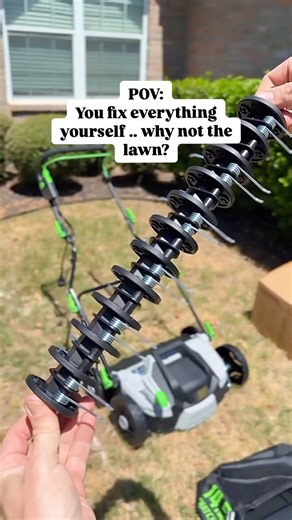 Lucas Shaw on Instagram: "Dethatching made EASY 🙌 On sale now too! Not sponsored just love it! No more raking up dead leaves for hours! ➡️ comment “tool” and we will send you the 🔗 to your DM! (Must be following us to receive messages (IG rules not ours) Questions on dethatching? Drop them in the comments! ⬇️ #diy #lawn #lawncare #dethatcher #asmr"