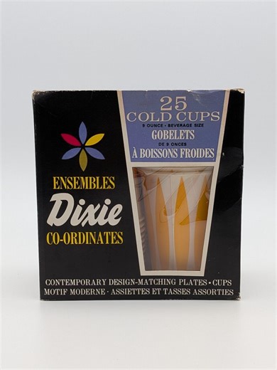 Vintage Dixie Co-ordinates Cups, Set of 15 NOS, Retro Kitchen Decor - Etsy Canada