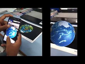 AR Book and Cube globe: Marker Based augmented reality