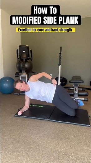 How To Do A MODIFIED SIDE PLANK #backpainrelief #corestrength #sideplank