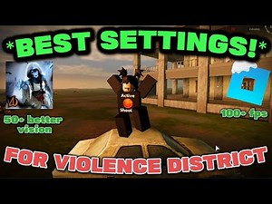 The Updated BEST Settings For VD! | Violence District Roblox | Roblox