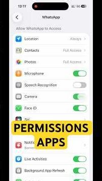 Change App Permissions on iPhone (Protect Your Privacy!) 🔒📱#ios #apple #tricks #tips
