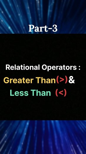 Agar Greater Than aur Less Than clear nahi haito coding me logic kabhi strong nahi hoga ❌🔥 #python