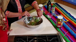 The prickly cactus salad is eaten throughout Mexico. Chef Adriana from @Frida Valentina Catering prepares an easy to make Nopales Salad in the Goya Foods Kitchen. ° ° #goyafoods #713News #nopales #cactus #mexico #diy #homecooking | 713News