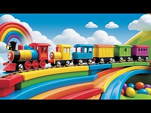 Choo Choo! The Train on the Track | Fun Train Song for Kids | Toddler Locomotive Rhyme Adventure