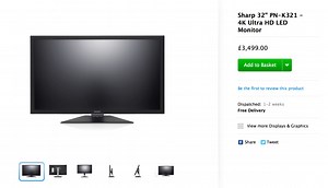 Apple selling 4K Sharp 32-inch displays via international online stores - 9to5Mac