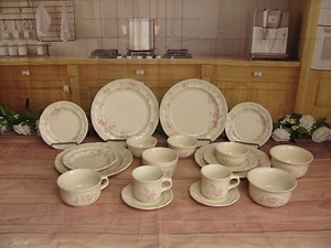 Vintage Pfaltzgraff Tea Rose Stoneware -plates- Bowls-ramekins - Teacups-saucers- Replacement Dinnerware-large Stock From Collector Grade - Etsy