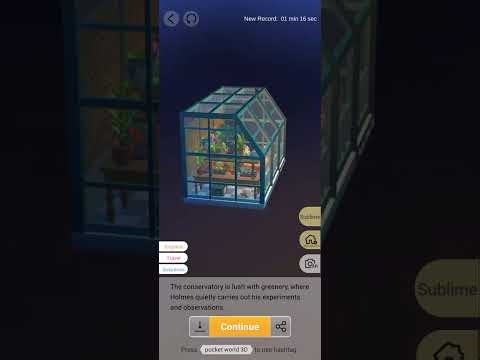 Pocket World 3D - Baker Street Night & Mystery - Conservatory