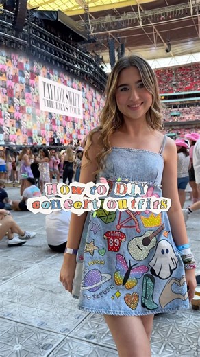 how to DIY the cutest concert outfits✨#fangirl #concerts #diy #patchwork