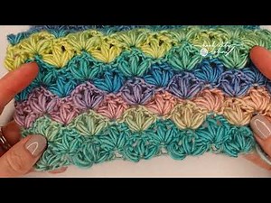 Crochet Lotus Stitch (Great for Scarves or Blankets) | Stunning Textured Stitch