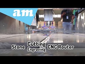 Stone Cutting and Engraving CNC Router with Water Cooling Table for Granite, Marble Cutting