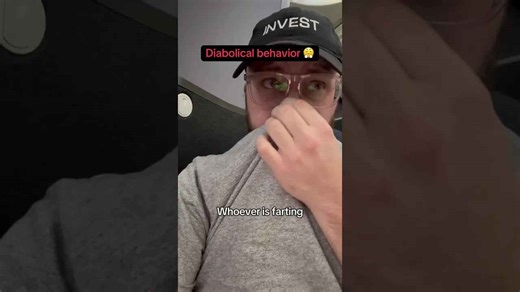 Airplane etiquette: no farting, please!