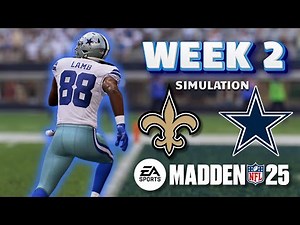 Cowboys vs Saints | Madden 25 | Full Game Simulation