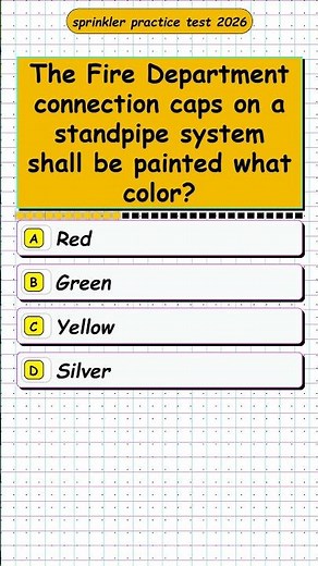 S 12 Sprinkler Exam Identifying Sprinkler Head Types