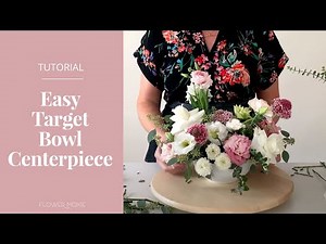 Easy Centerpiece Using a Cheap Target Bowl and Cup! ~Flower Moxie