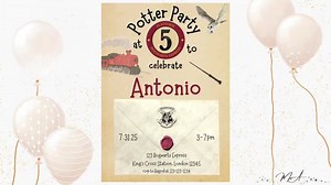 Harry Potter Birthday Invitation Harry Potter Birthday Party Invitation Hogwarts Express Birthday Invitation Harry Potter Boys Birthday - Etsy