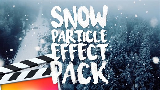 FCPX插件：8种冬季大雪纷飞雪粒子插件 RN - Snow Particle Effects Pack – Final Cut Pro
