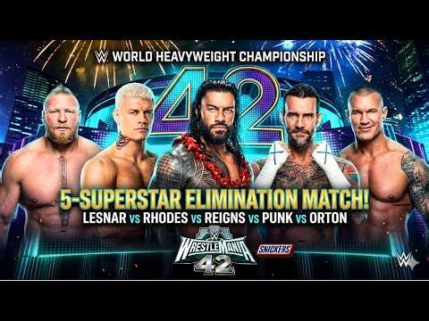 Roman Reigns vs Lesnar vs Cody vs Orton vs Punk Fatal 5 Way WrestleMania 42 FULL MATCH