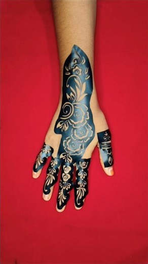 tried affordable meesho mehndi sticker#mehndi#viralvideo #bridal #hennastencilsindia #trending#trick