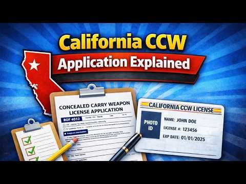 California CCW Application Explained (BOF 4012) – Avoid These Mistakes