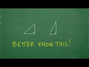 2 SPECIAL Triangles that EVERY Math student must absolutely know!