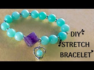 Beaded Jewelry Tutorial | Stretch Bracelet Making | Elastic Bracelet Tutorial | Beaded Bracelet Knot