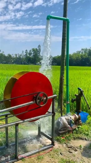 Water Powered Rice Field Machine