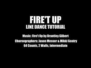 Fire't Up Line Dance Tutorial