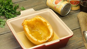 13K views · 256 reactions | Easy Baked Spaghetti Squash  Get creative in your kitchen this winter. Use our Chunky Vegetable Soup to make this tasty dish. From weeknight meals to date nights to meal prep, this recipe is easy to put together and will please all types of eaters. To make this recipe gluten free, simply swap the breadcrumbs with gluten free breadcrumbs. #StartWithAmys #MeatlessMonday #RecipeInspiration​ #AmysChunkyVegetableSoup | Amy's Kitchen | Facebook