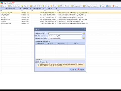 Hướng Dẫn Phục Hồi Dữ Liệu Kế Toán MISA SME Chi Tiết Từ A-Z | Sử dụng Misa SME Offline từ xa