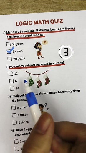 13K views · 177 reactions | Logic Math Quiz 燐 #QuizTime #DailyQuiz #FunQuiz #BrainChallenge #MindTest #QuizFun #GeneralKnowledge #QuizMaster #TriviaTime #SmartQuiz #LetsPlayQuiz #CanYouAnswer #TestYourBrain #GuessTheAnswer #IQChallenge #ThinkFast #KnowledgeIsPower #ChallengeYourMind #AnswerIfYouKnow #LearnWithFun #ViralReels #ReelChallenge #FacebookReels #TrendingNow #ViralVideo #ExplorePage #MustWatch #EntertainmentReels #ReelFun #foryouシ | Global Quiz | Facebook