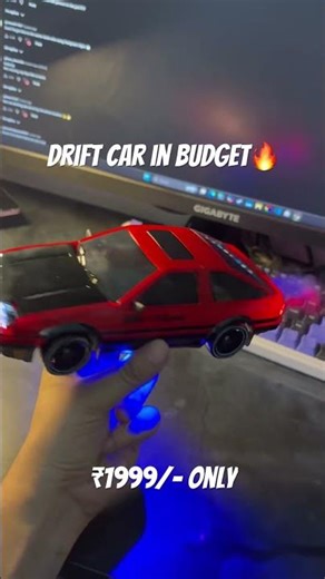 AE86 RC Drift car with controllable head lights and smoke best rc drift car under ₹2000. #driftlife