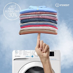 Introducing the New Washing Machine with Push&Go and SteamTechnology: discover the benefits of saving 30%* of your time when ironing, thanks to softer fabric. *Results obtained comparing Push&Go with steam cycle vs Push&Go without steam, using a professional steam generator iron with boiler; average ironing time saving on a set of 100% cotton shirt, pillowcase and long sleeved shirt. Tested by Innovhub-SSI. | Indesit | Facebook
