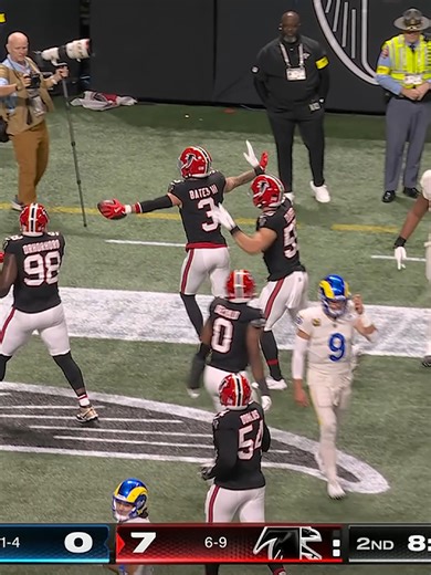 STAFFORD INTERCEPTED BY JESSIE BATES III FOR A PICK-6 🔥 LARvsATL on ESPN/ABC Stream on #NFLPlus and ESPN App | NFL