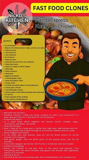 🥢 Copycat Panda Express Kung Pao Chicken #fastfood #recipe