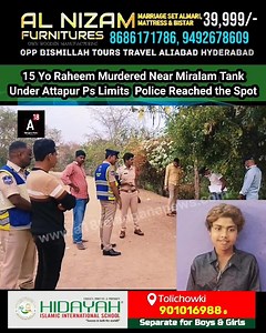 140K views · 2.3K reactions | Afsoosnak 15 Shala Raheem ka Qatl Miralamtank Ke Pass Attapur Ps Limits. | A18 Telangana News | Facebook