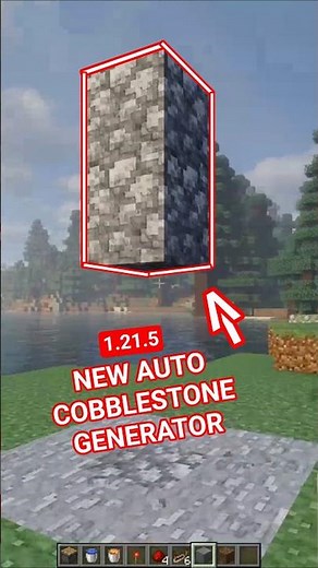 BEST AUTOMATIC COBBLESTONE GENERATOR / SPAWNER UPDATED 1.21.5 MINECRAFT