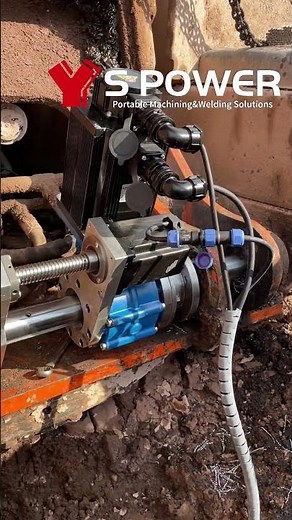 S power Portable Line Boring Machine Excavator Repair#enginiring #enginerepair #lineboring #machine